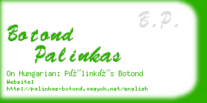 botond palinkas business card